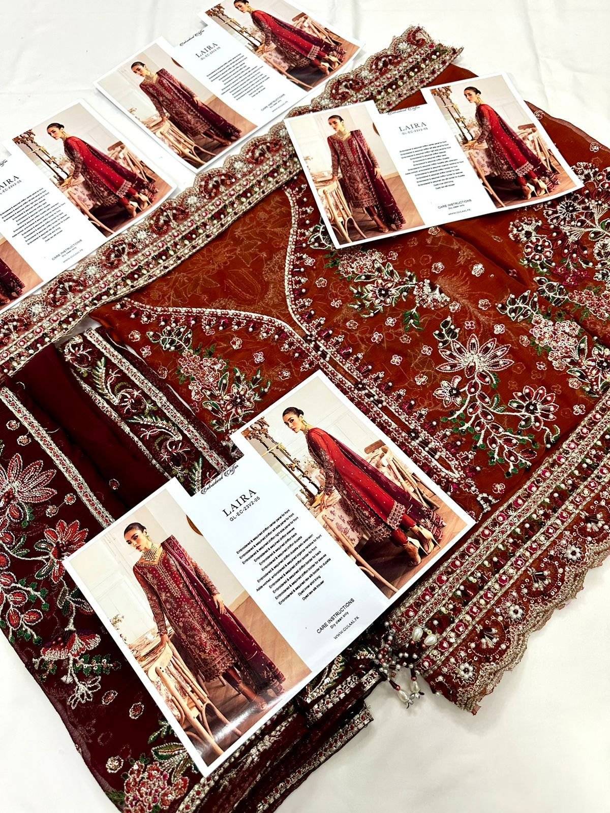 GULAAL LAIRA PURE CHIFFON