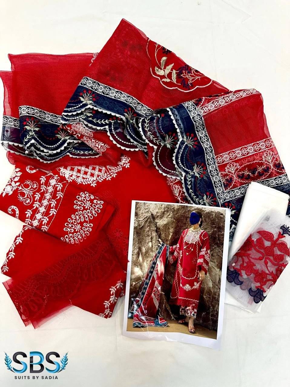 Saira.Shakra LAWN RED FIRE