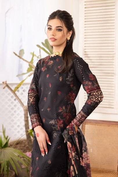 IZNIK KOYAL BLACK LAWN