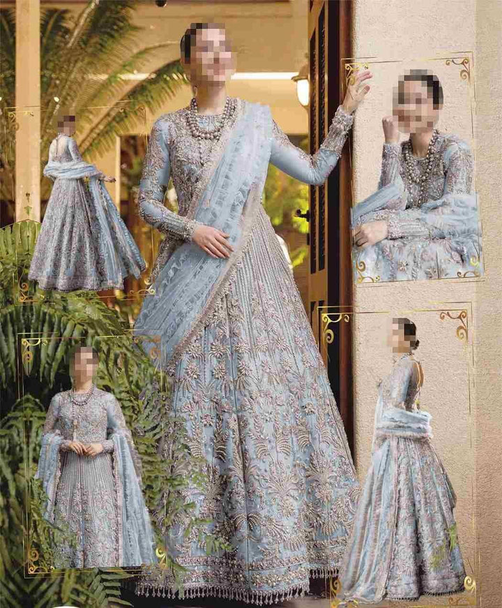 Haniya Aqua Blue maxi