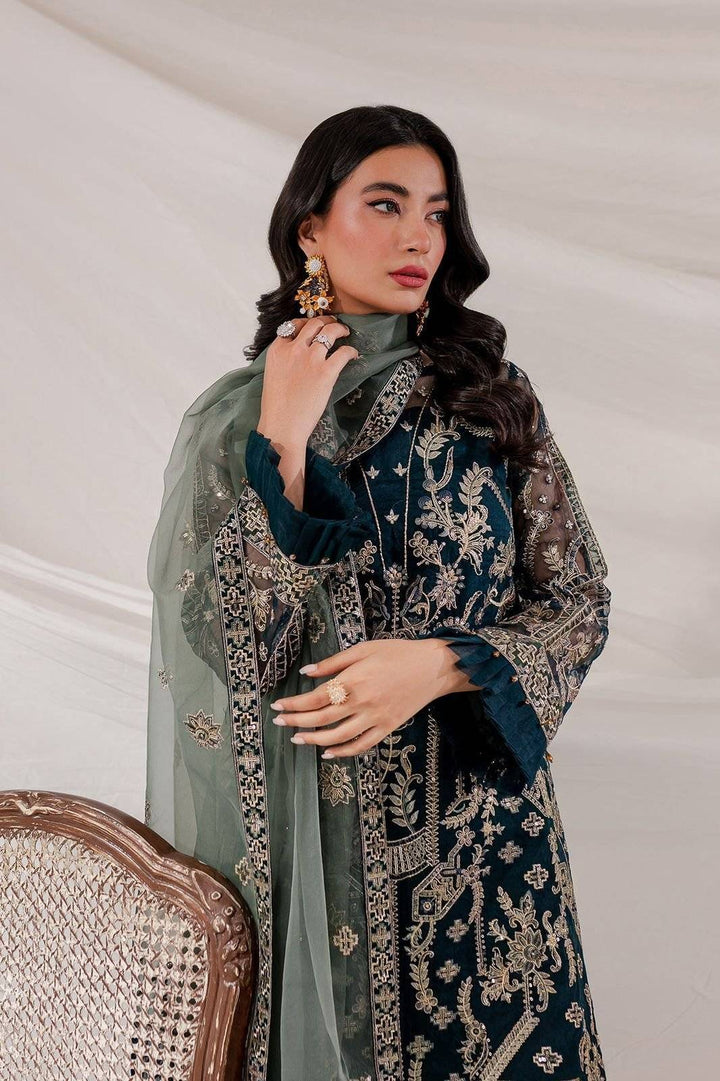FARSHA TEAL BLUE IRGANZA