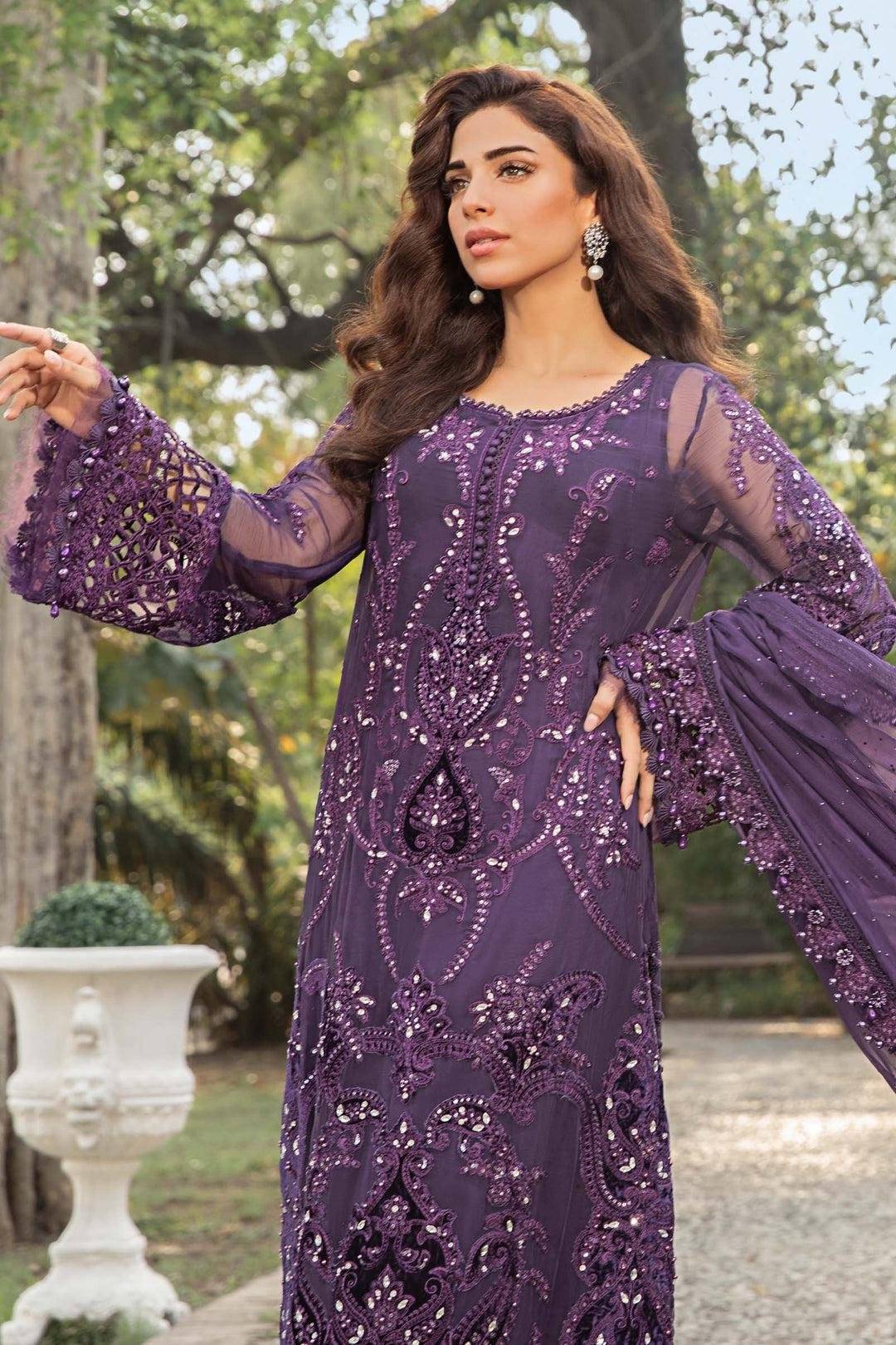 M.B Chiffon Purple 2024 New Book
