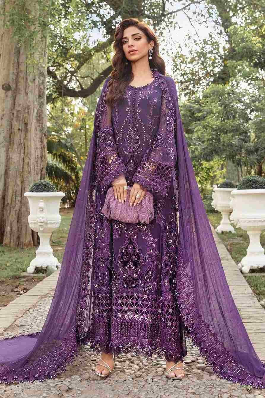 M.B Chiffon Purple 2024 New Book