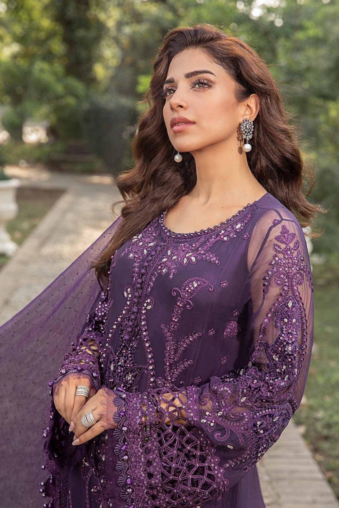 M.B Chiffon Purple 2024 New Book