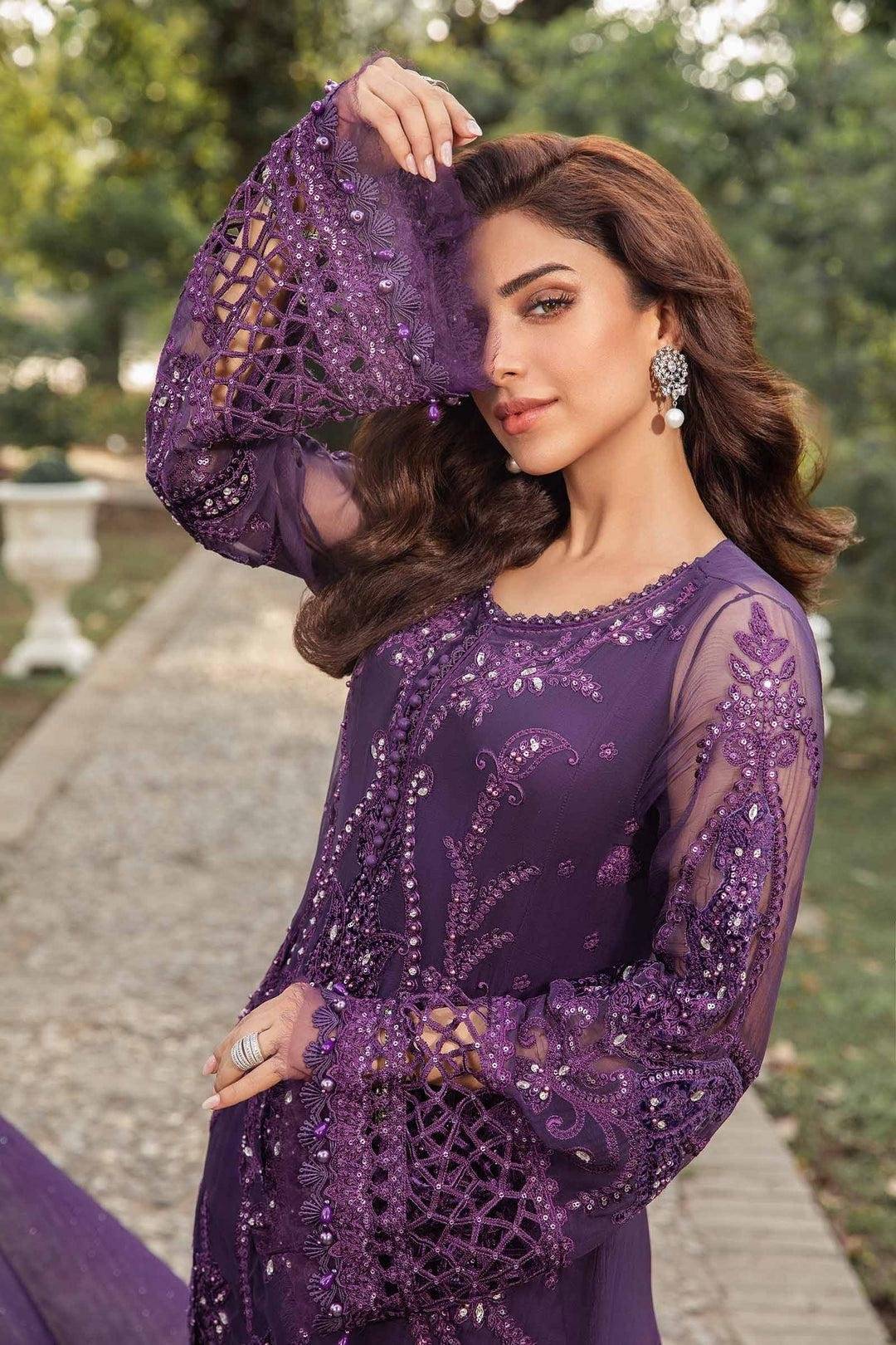 M.B Chiffon Purple 2024 New Book