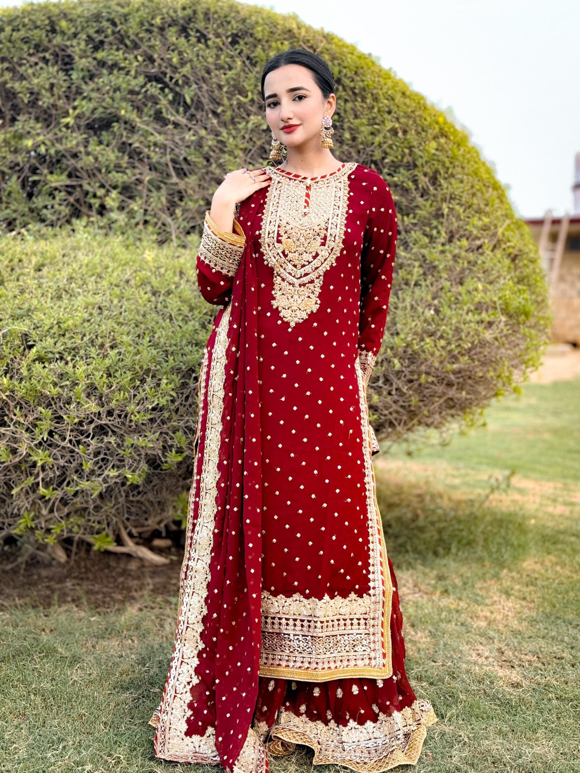 CHANDNI BY SBS MEHROON