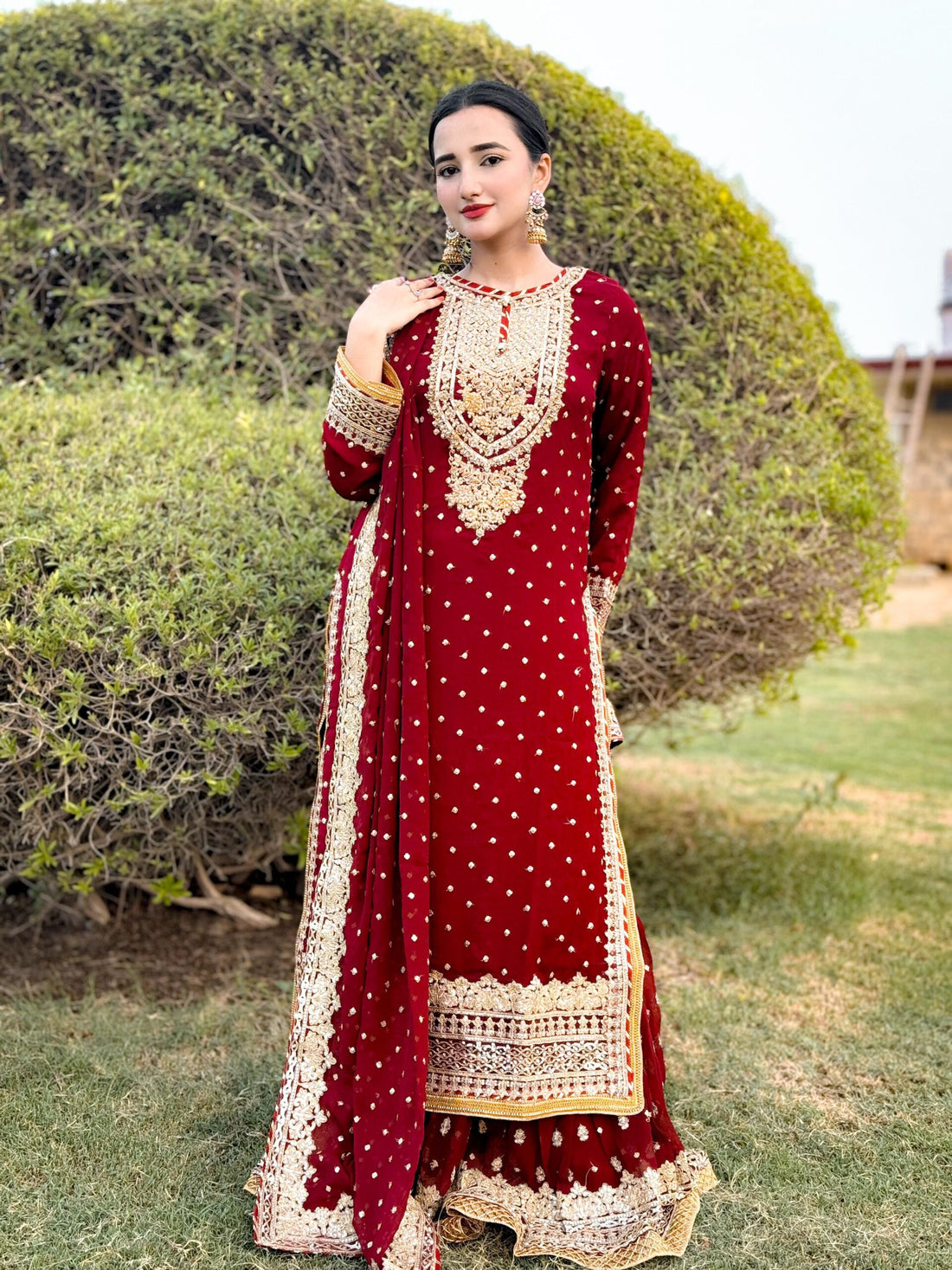 CHANDNI BY SBS MEHROON