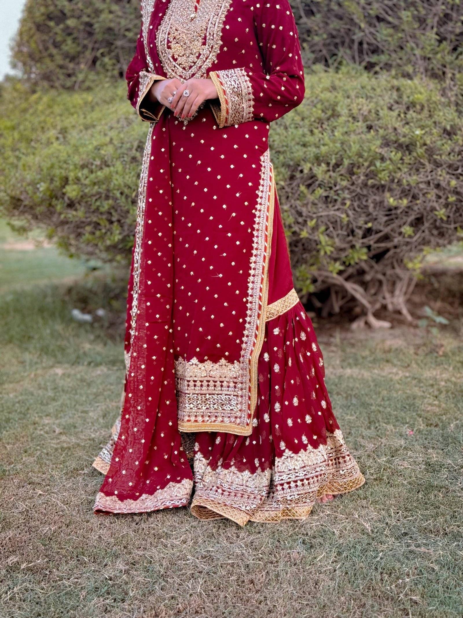 CHANDNI BY SBS MEHROON