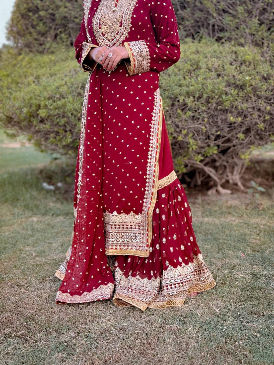 CHANDNI BY SBS MEHROON