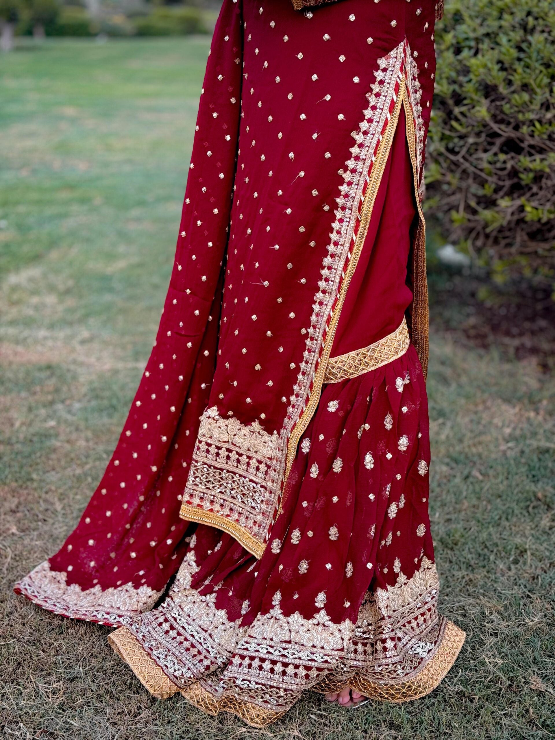 CHANDNI BY SBS MEHROON