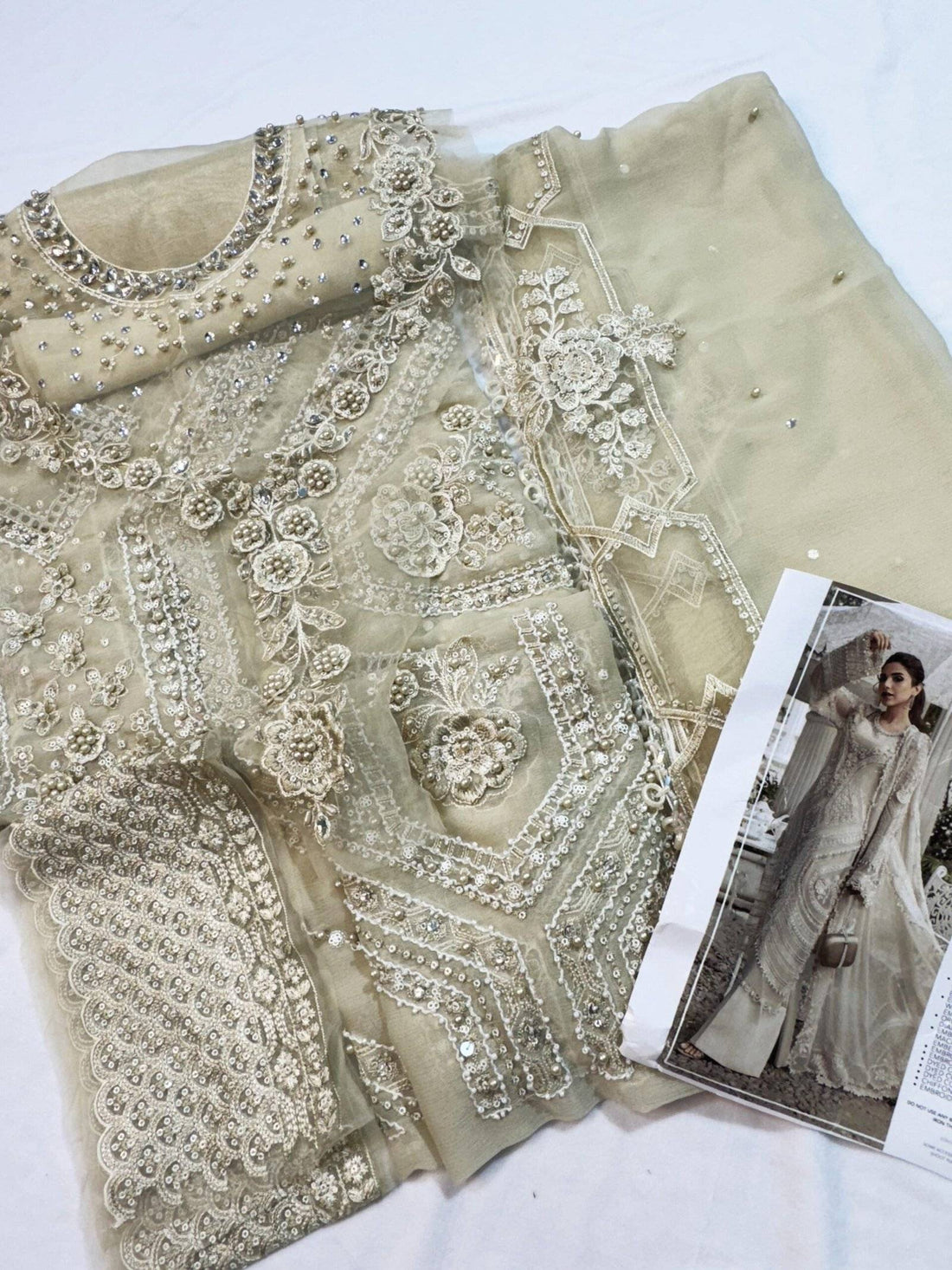 M.B CHIFFON OFFWHITE New