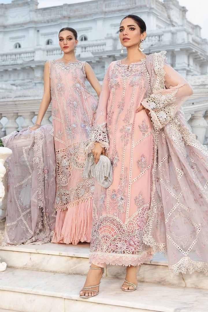 M.B POLY PINK CHIFFON