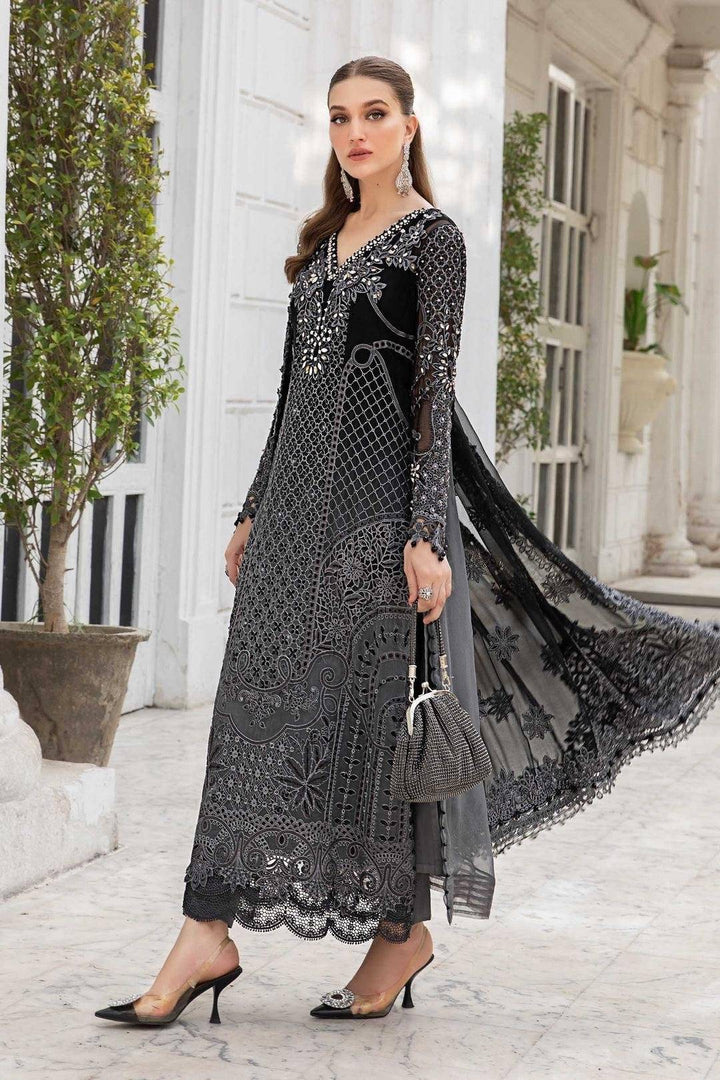 M.B SMOKEY BLACK CHIFFON