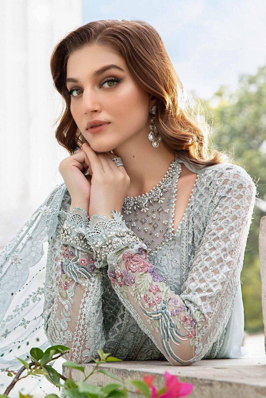 M.B SKY POWDER CHIFFON