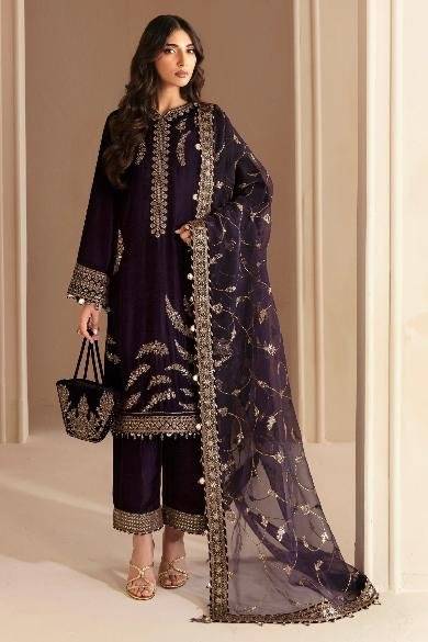 JAZMIN VELVET PLUM NEW 24 KEERI