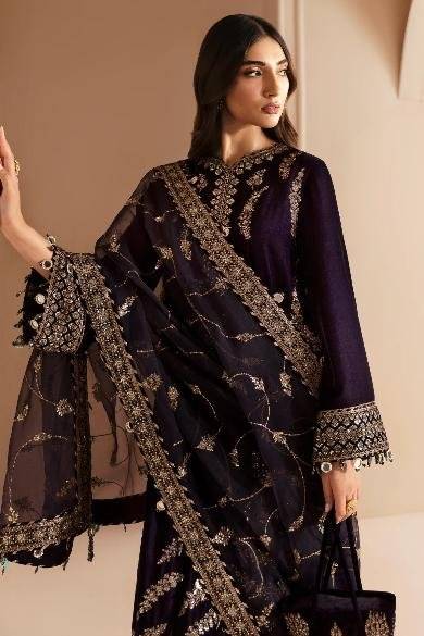 JAZMIN VELVET PLUM NEW 24 KEERI