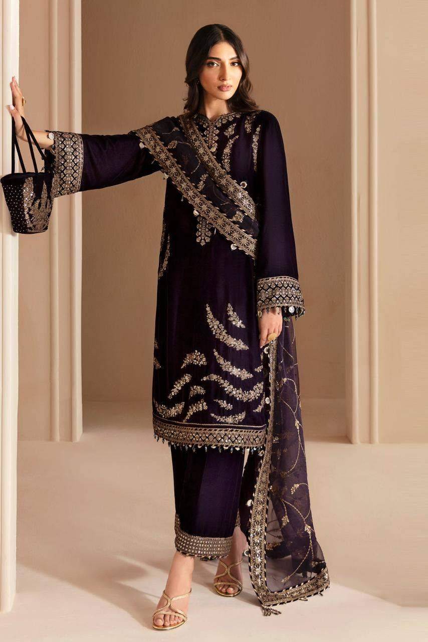 JAZMIN VELVET PLUM NEW 24 KEERI