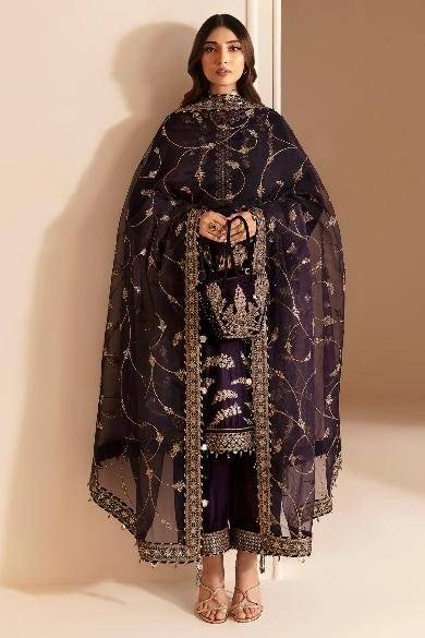 JAZMIN VELVET PLUM NEW 24 KEERI