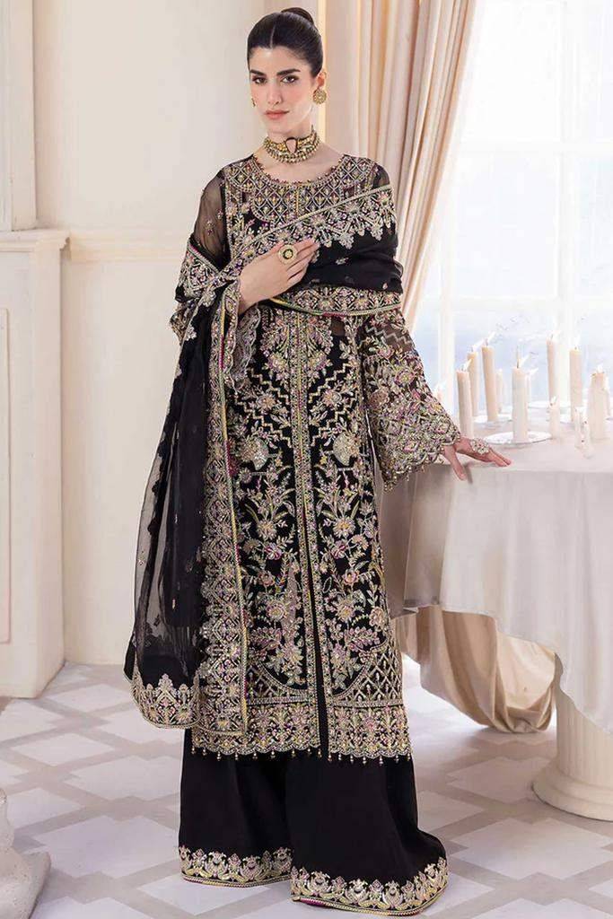 KANWAL MALIK COAT STYLE BLACK