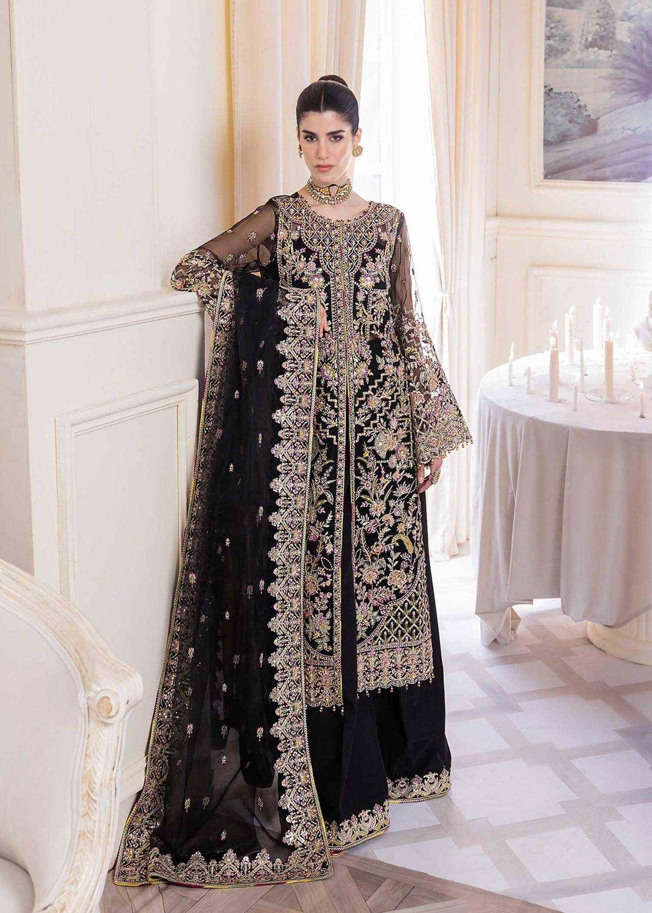 KANWAL MALIK COAT STYLE BLACK