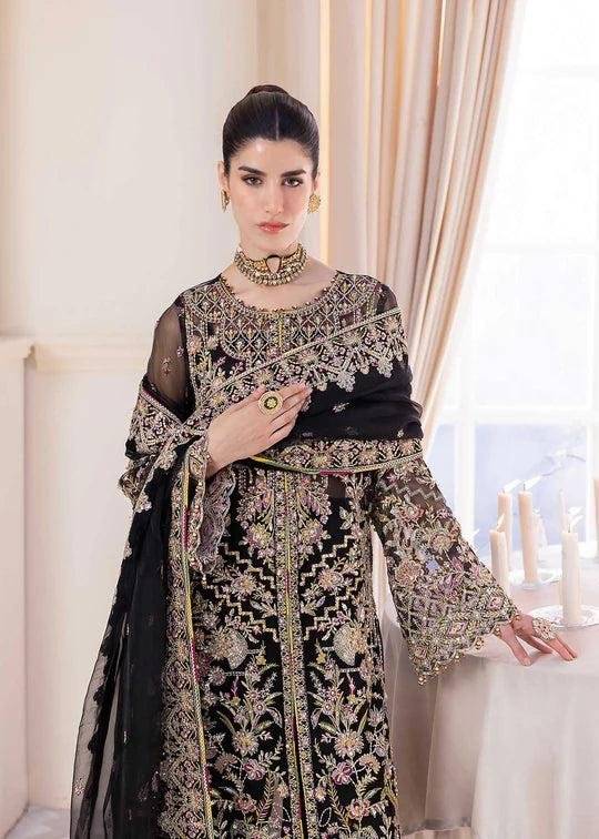 KANWAL MALIK COAT STYLE BLACK