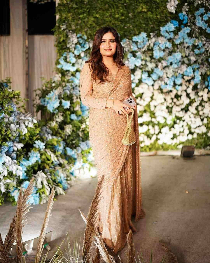AROOJ JATOI SAREE IN CHIFFON