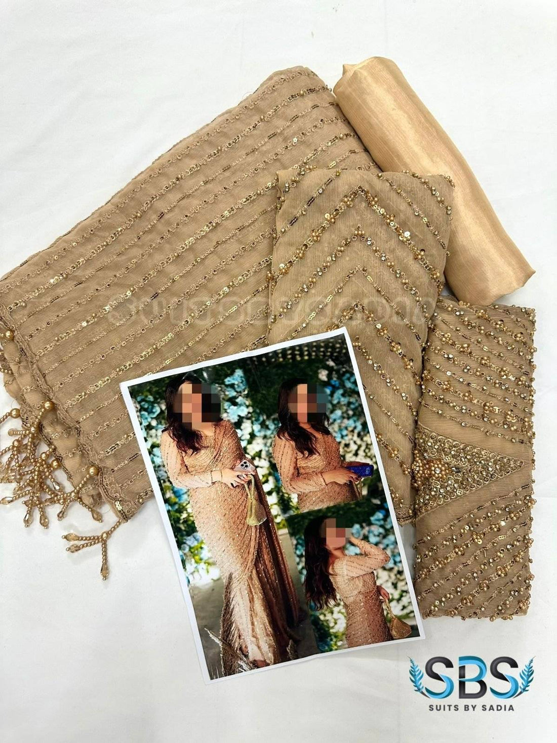 AROOJ JATOI SAREE IN CHIFFON