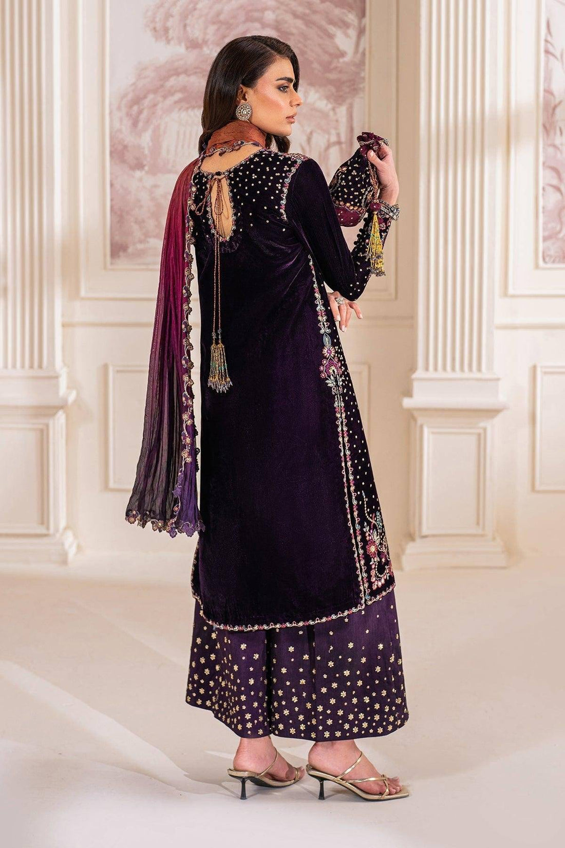 BARQ VELVET (crush multi Dupatta)