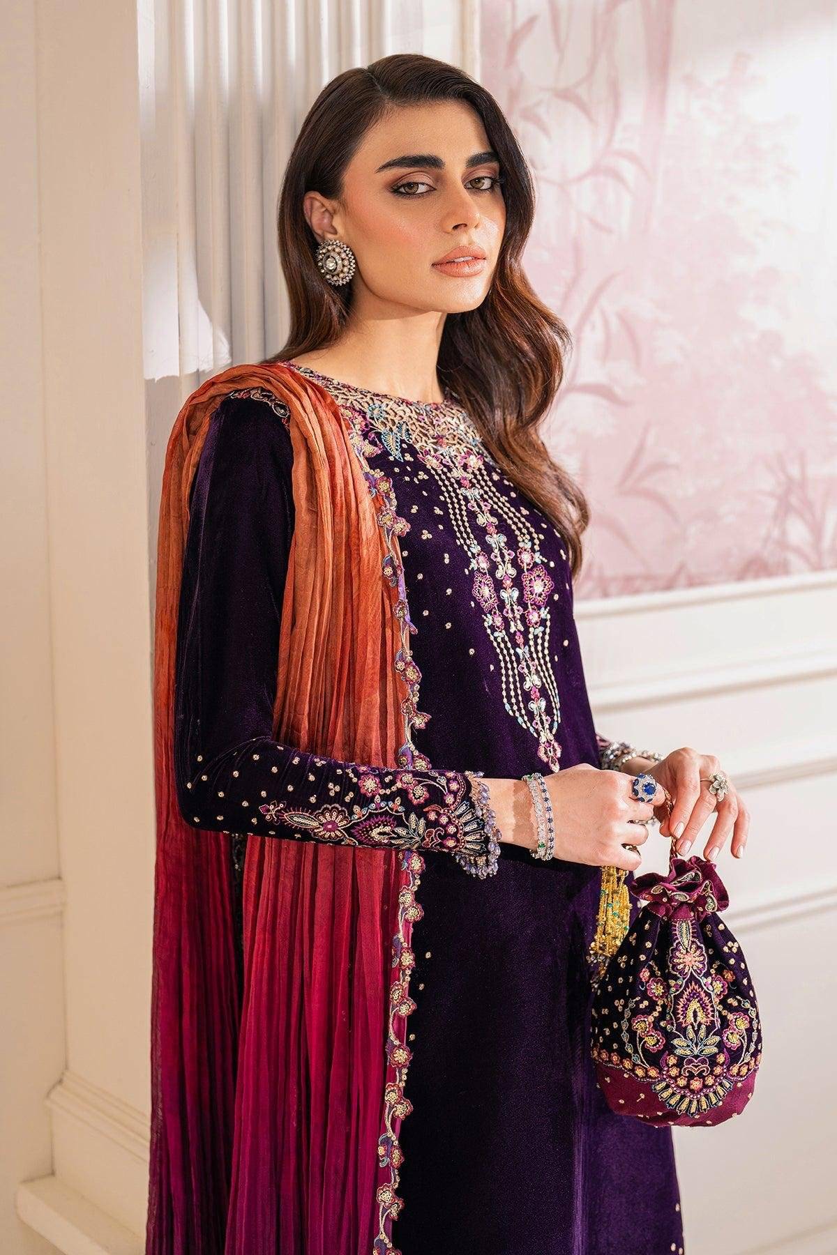 BARQ VELVET (crush multi Dupatta)