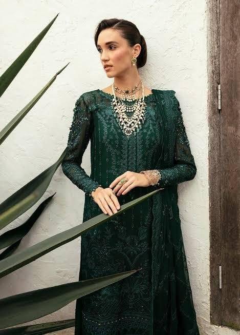 GULAL EMERALD CHIFFON SQUUASH