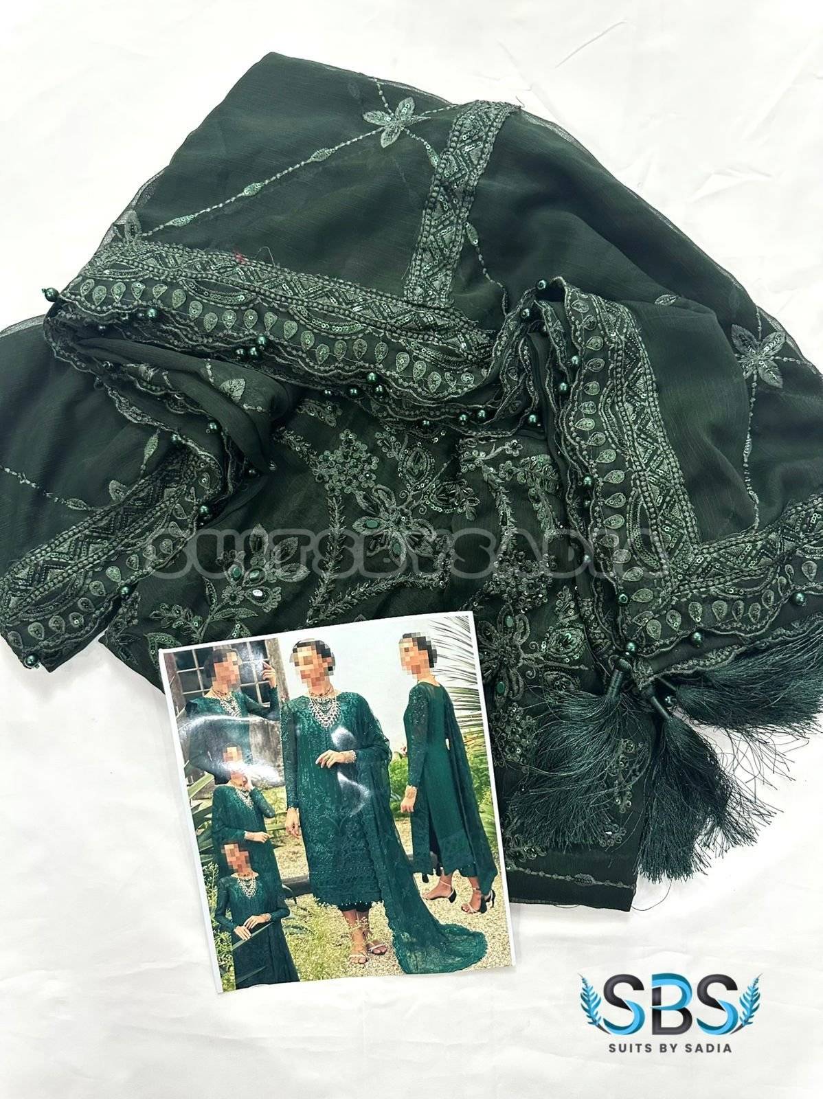 GULAL EMERALD CHIFFON SQUUASH