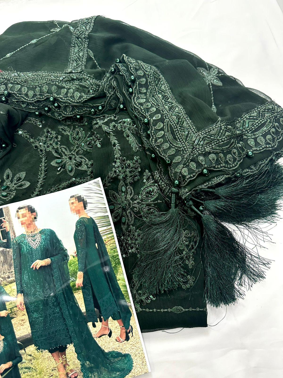 GULAL EMERALD CHIFFON SQUUASH