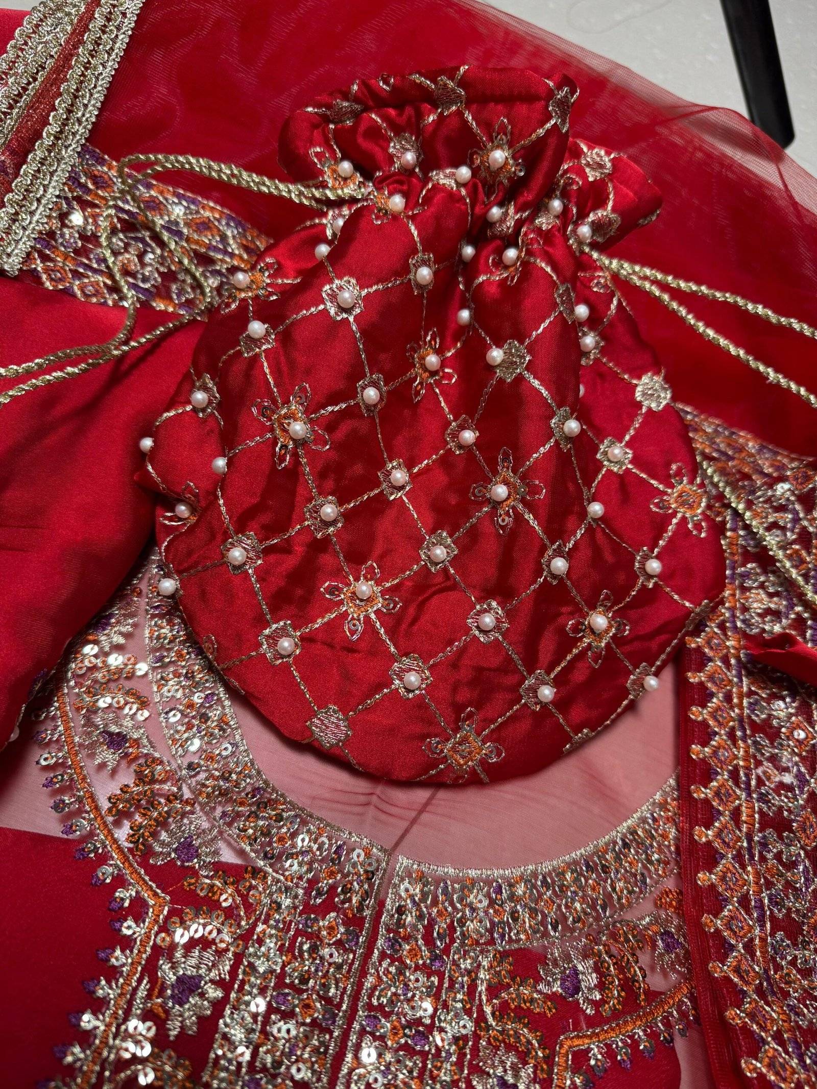 HUSSAIN REHAR SILK POUCH