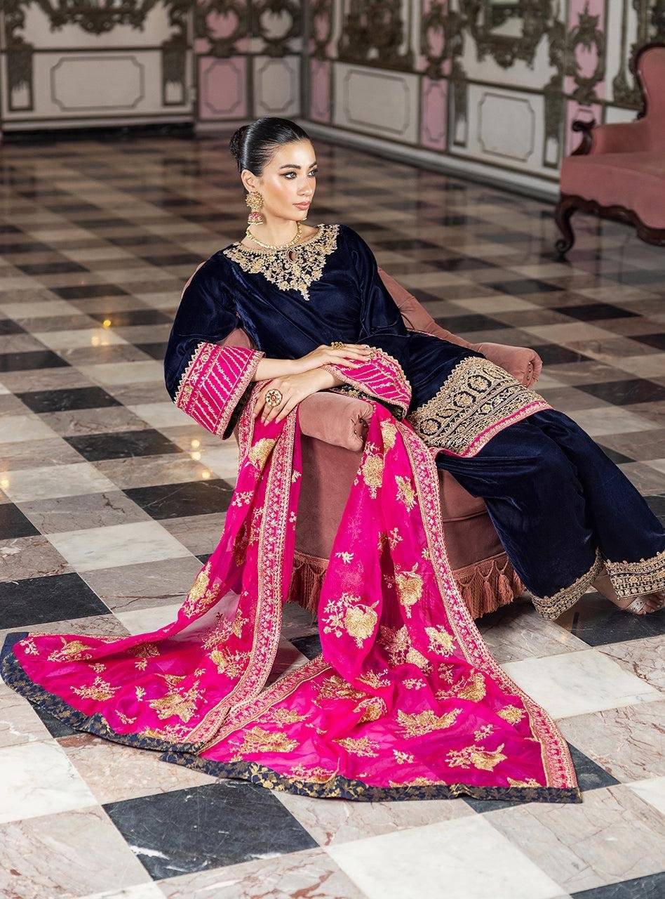 ZAINAB CHOTANI VELVET SOLIDS