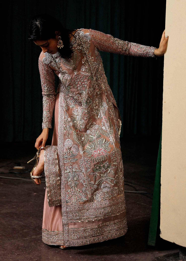 HUSSAIN REHAR CHIFFON CORAL