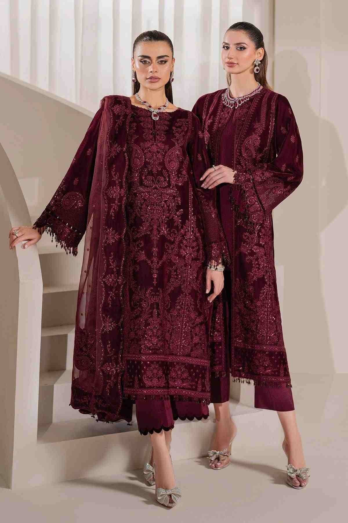 BAROQUE MEHROON VELVET DARK