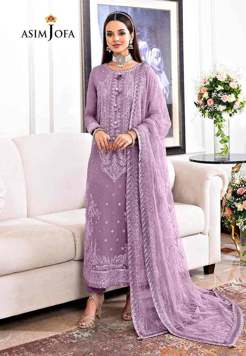 Asim jofa Soft chiffon purple