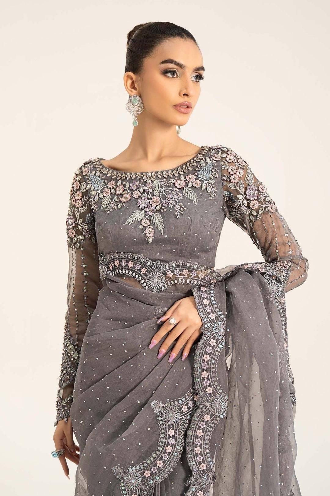 M.B SAREE CHIFFON SURMAI
