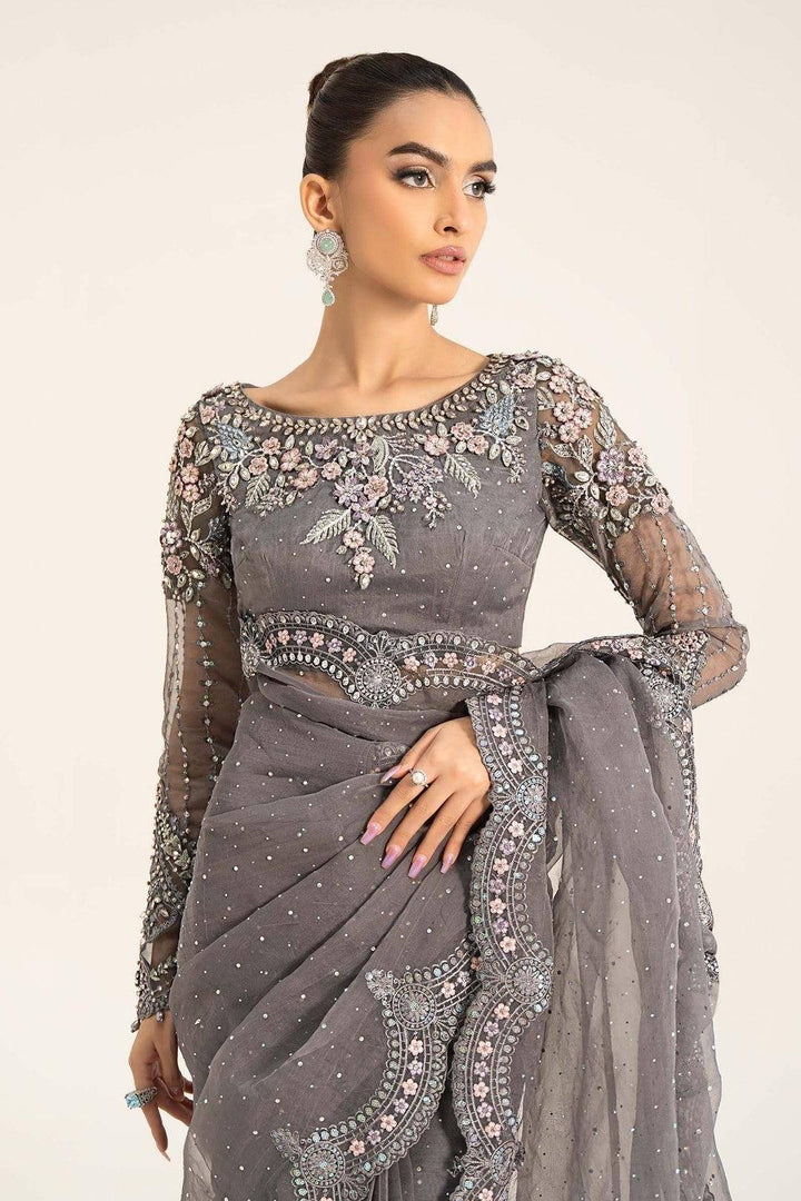 M.B SAREE CHIFFON SURMAI