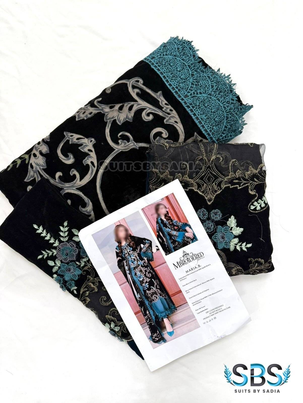 M.B PALACHI VELVET (Teal)