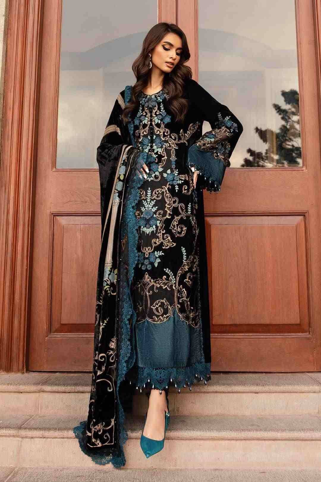 M.B PALACHI VELVET (Teal)