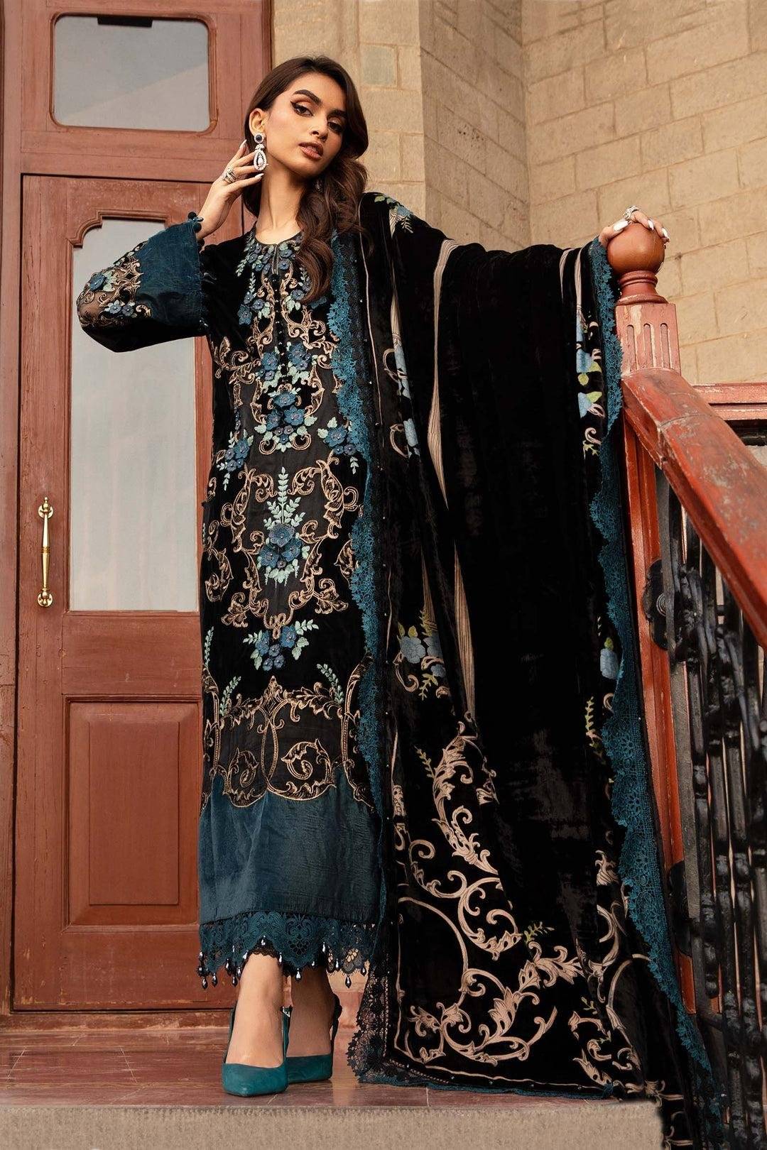 M.B PALACHI VELVET (Teal)