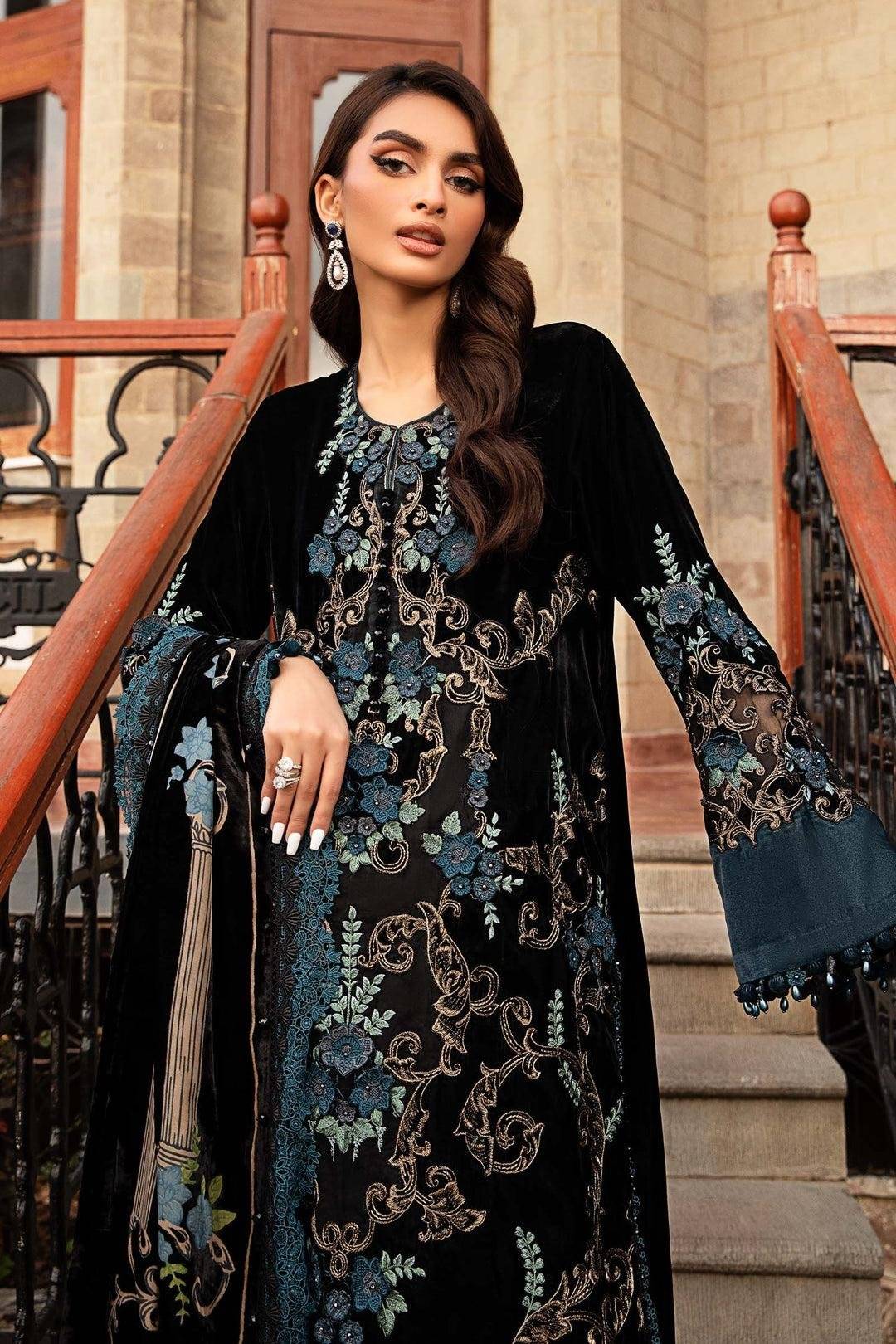 M.B PALACHI VELVET (Teal)