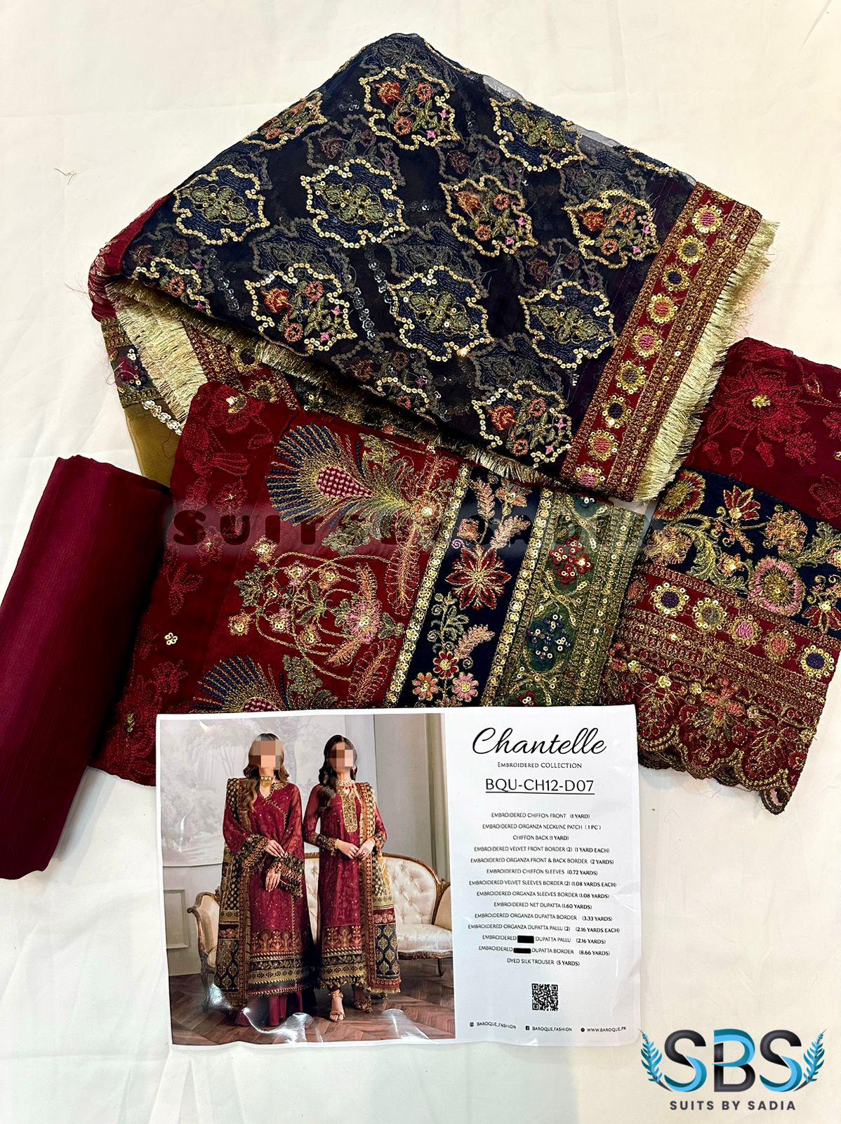 BAROQUE CHANTELLE RED BLUE