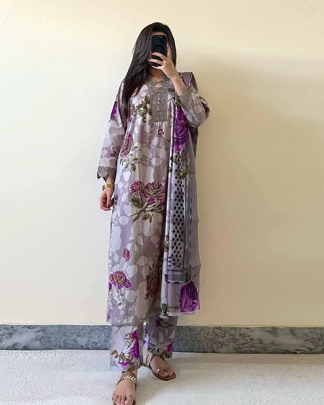 KHADDAR MELO PURPLE-Grey
