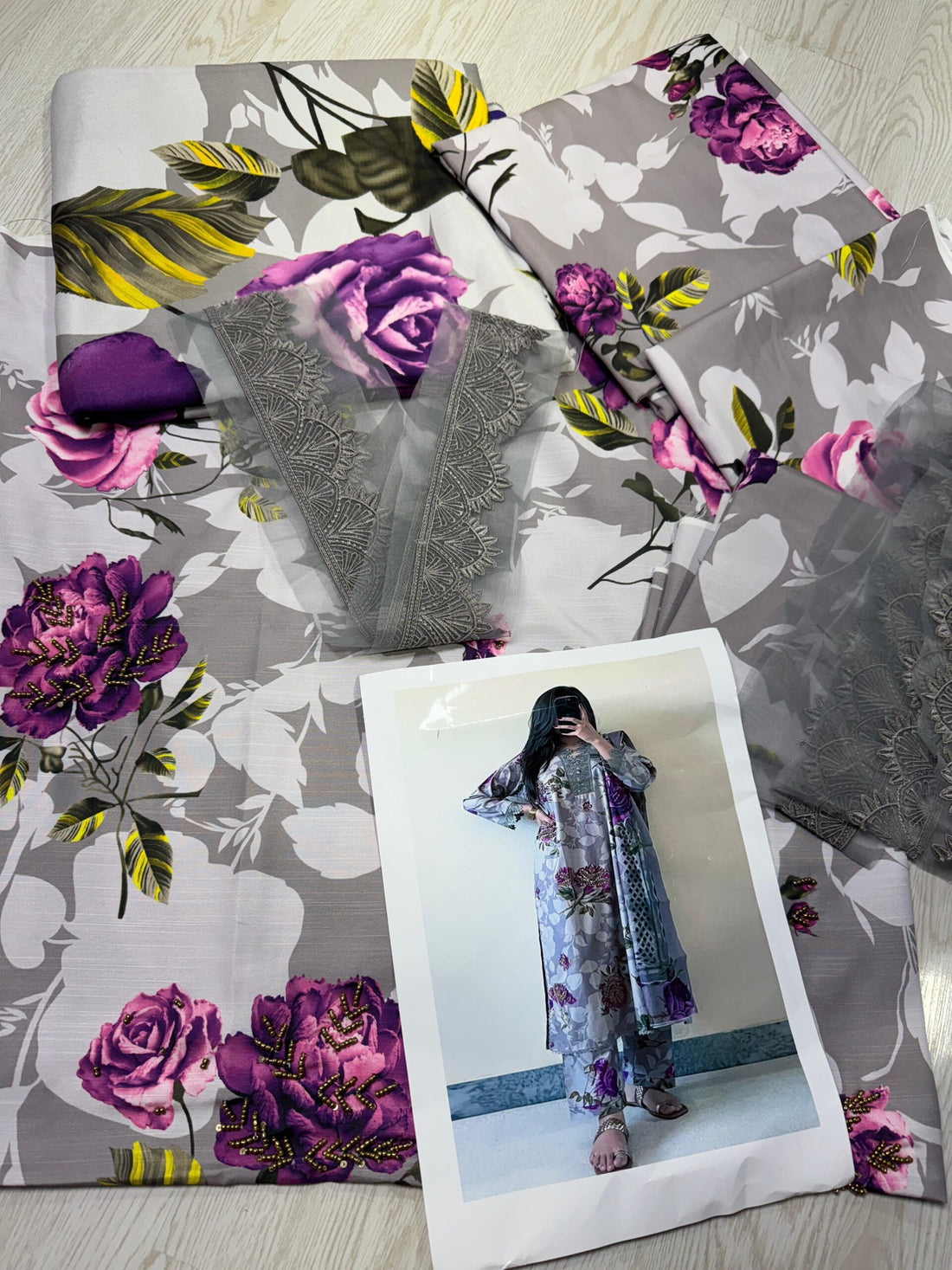 KHADDAR MELO PURPLE-Grey