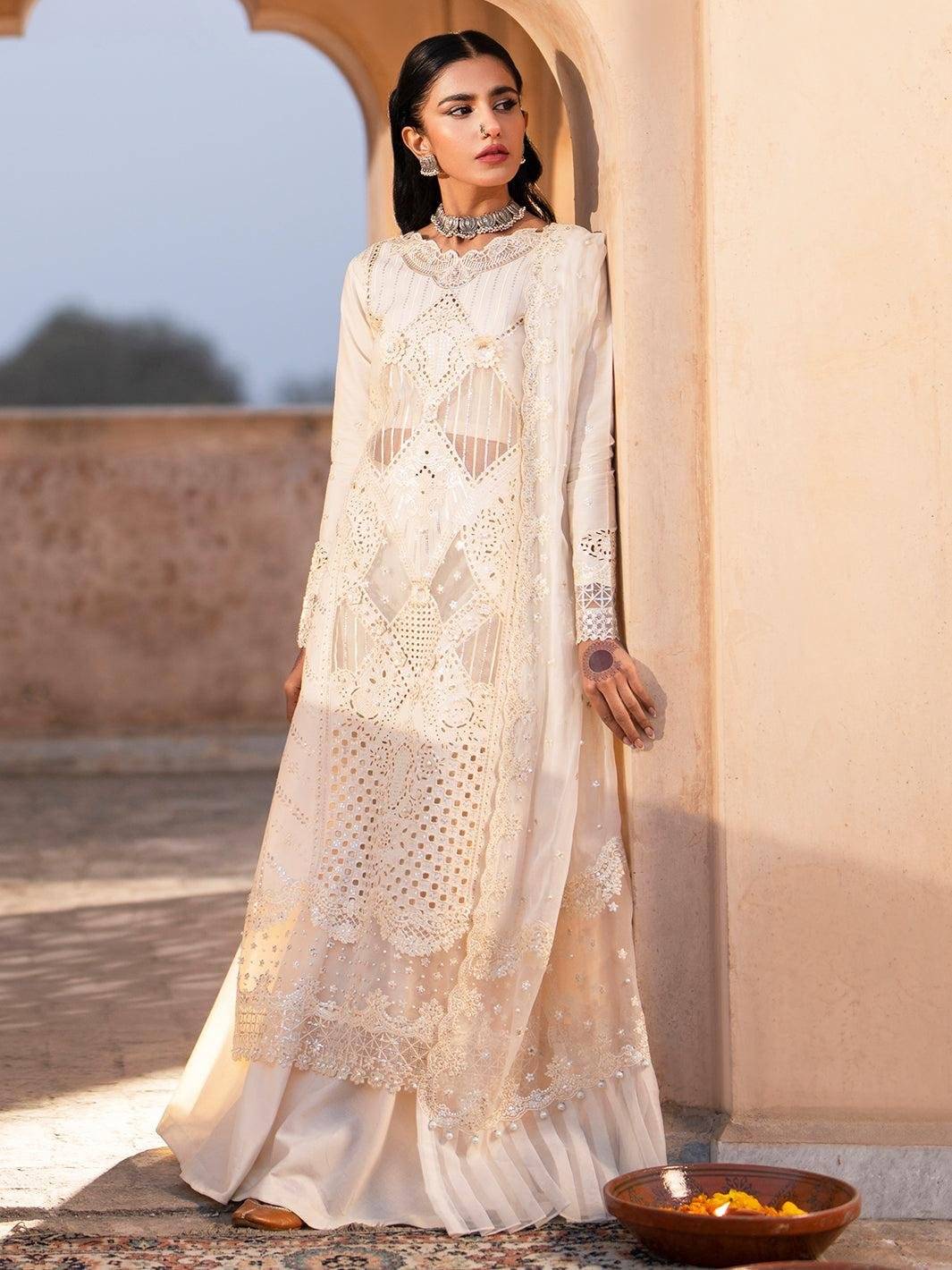 BINILYAS LAWN CREAMY BAREEZE