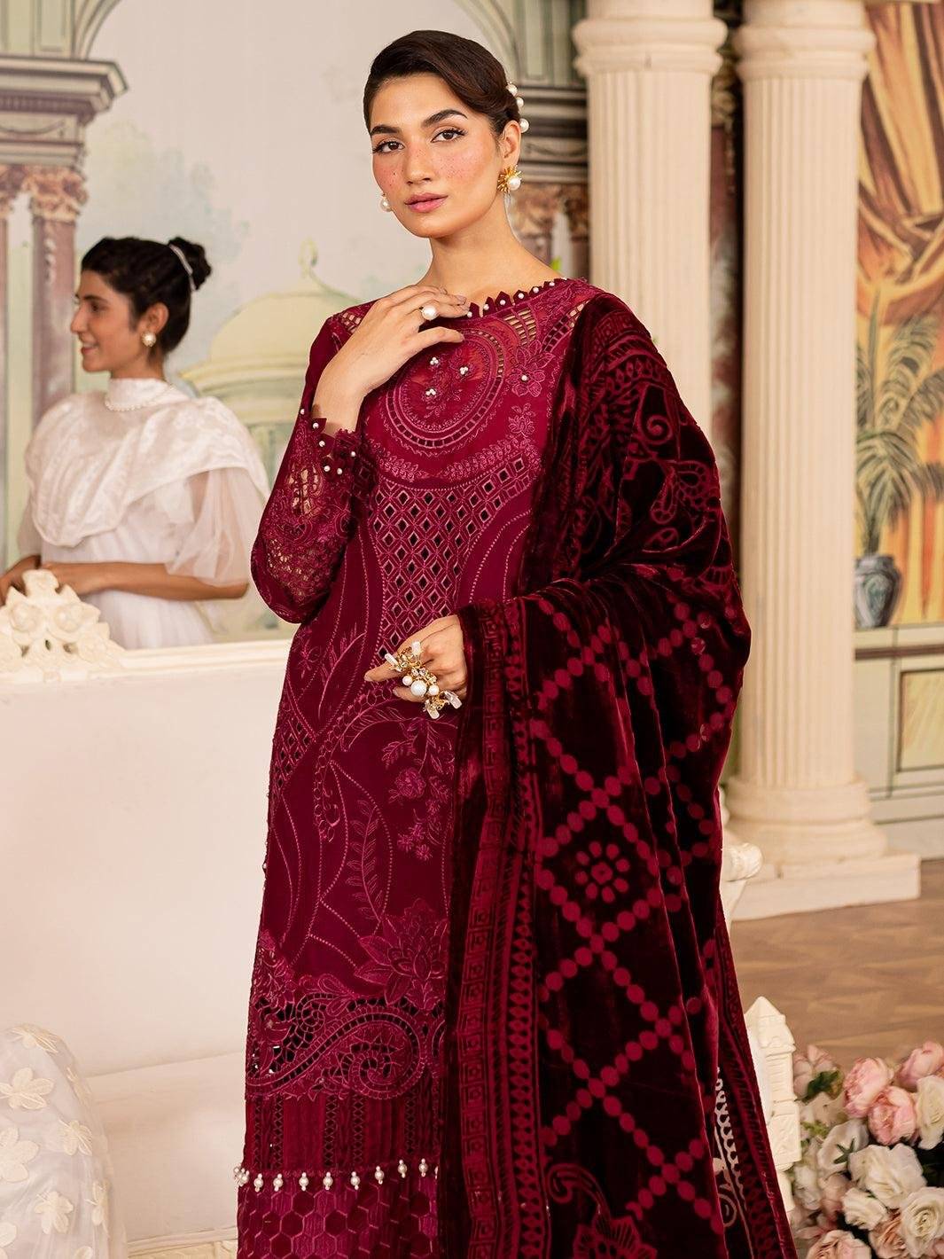 Parishay BAREZE LAWN RED