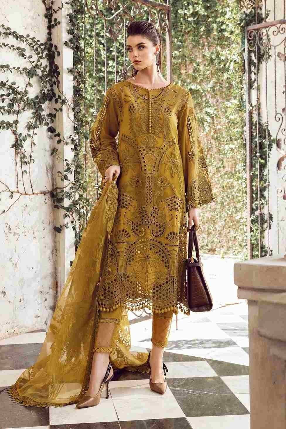 MEBRIODERED LAWN MUSTARD SHIFFLE