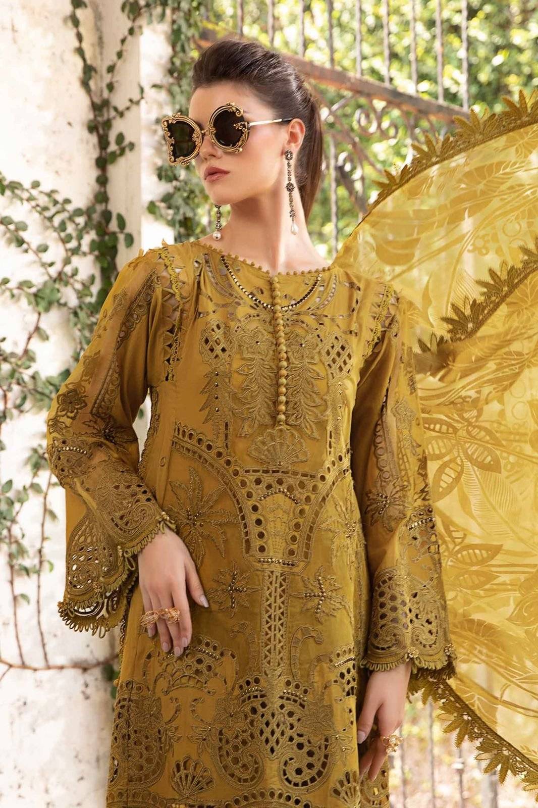 MEBRIODERED LAWN MUSTARD SHIFFLE